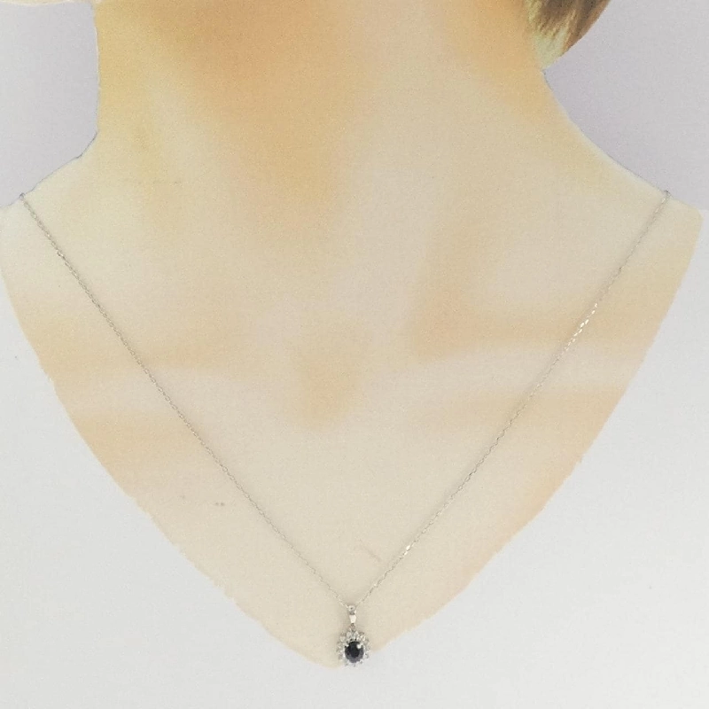 Dây chuyền Sapphire PT900/PT850 0.53CT - Hàng hiệu Chính hãng 862797