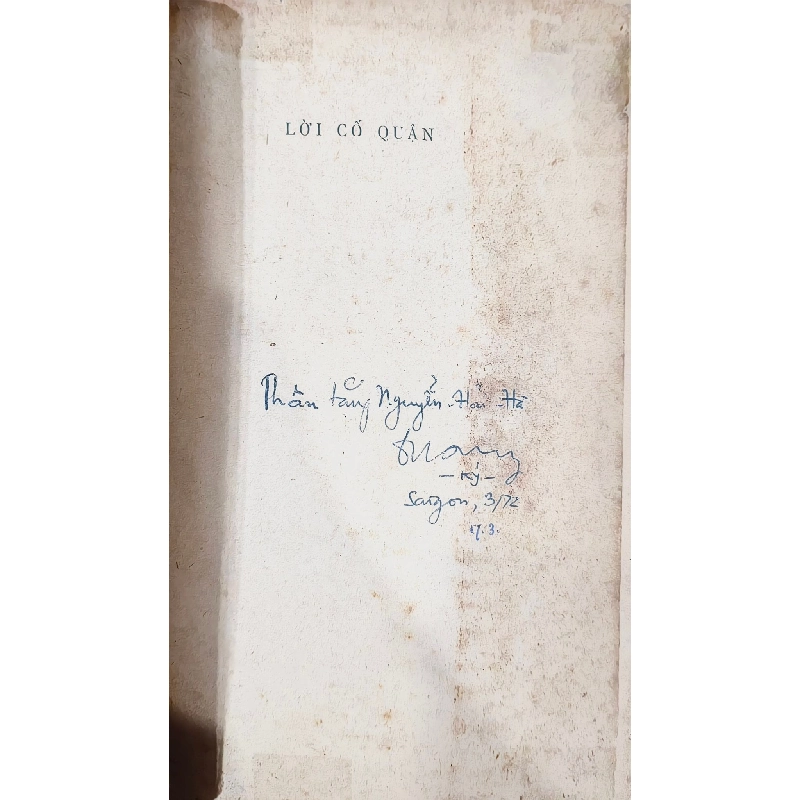 Lời Cố Quận và Lễ Hội Tháng Ba - Martin Heidegger ( in Lần Nhất Có Chữ Ký Tác Giả ) 128092