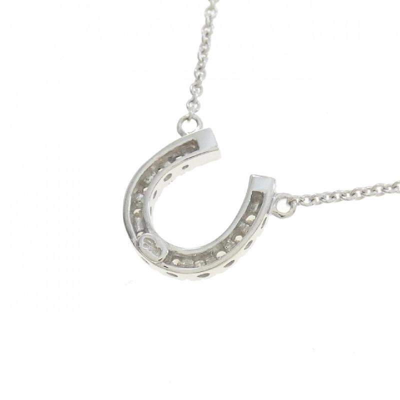 Dây chuyền kim cương hình móng ngựa 750WG - Hàng hiệu Authentic 861476