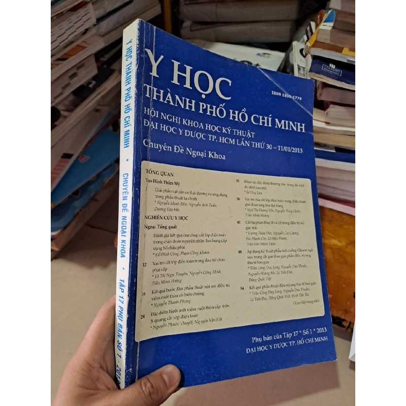 Hội nghị khoa học kỹ thuật đại học y dược TP.HCM lần thứ 30 - 11/01/2015 chuyên đề ngoại khoa phụ bản của tập 17 số 1 2013 HCM0808 TẠP CHÍ, THIẾT KẾ, THỜI TRANG 527193