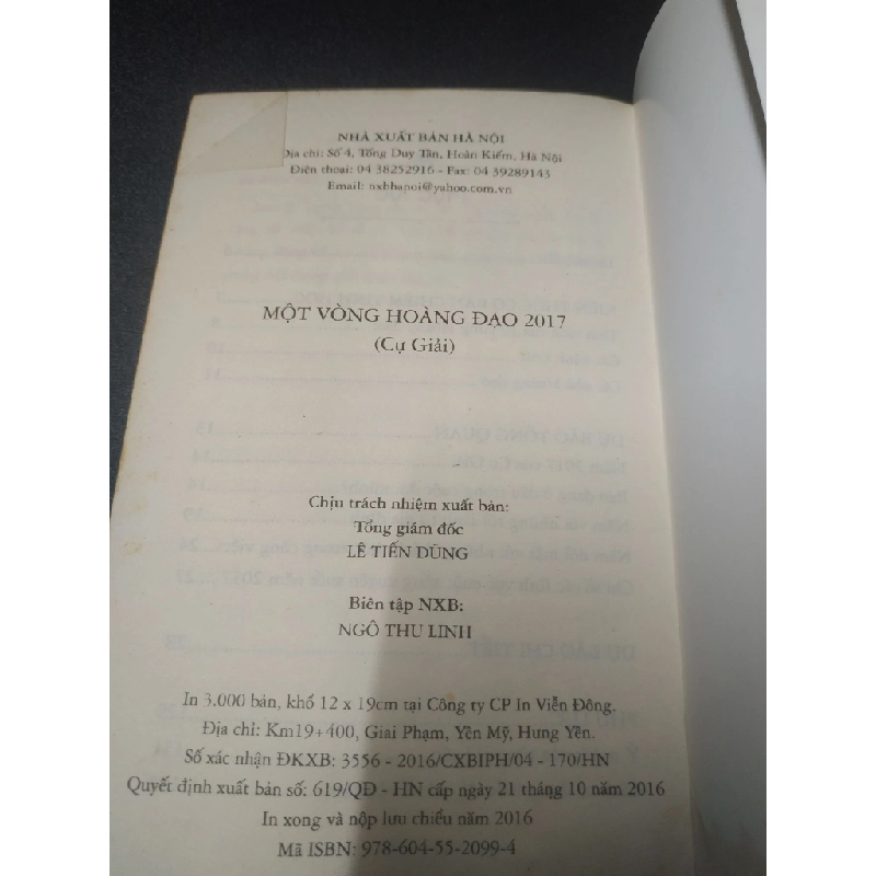 [59K/kg] Một vòng hoàng đạo Cự Giải 2016 - Asbooks new 80% HCM2406 442431