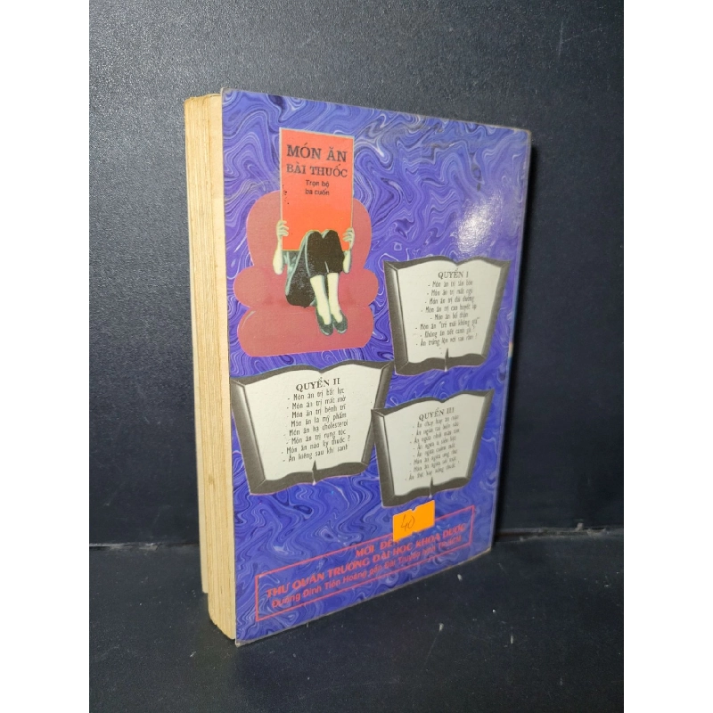 Món ăn bài thuốc quyển 1 mới 80% bẩn bìa, ố vàng, có chữ ký trang đầu 1996 HCM1001 Dược sĩ Bùi Kim Tùng SỨC KHỎE - THỂ THAO 918860