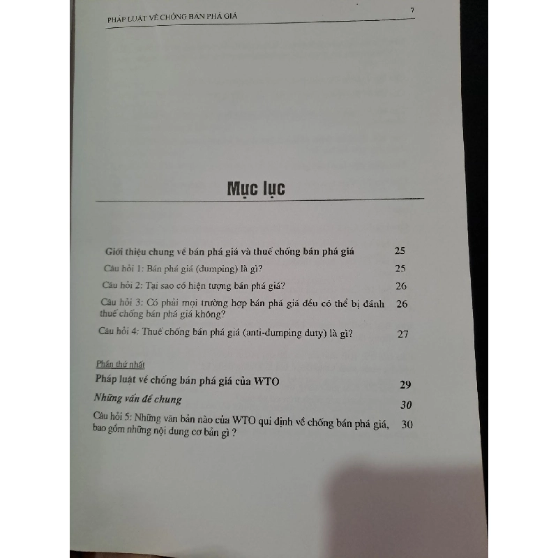 Hỏi đáp pháp luật về Chống bán phá giá WTO - Hoa Kỳ - EU mới 80% bẩn bìa, ố, tróc gáy 2010 VCCI HCM1804 GIÁO TRÌNH, CHUYÊN MÔN 918515