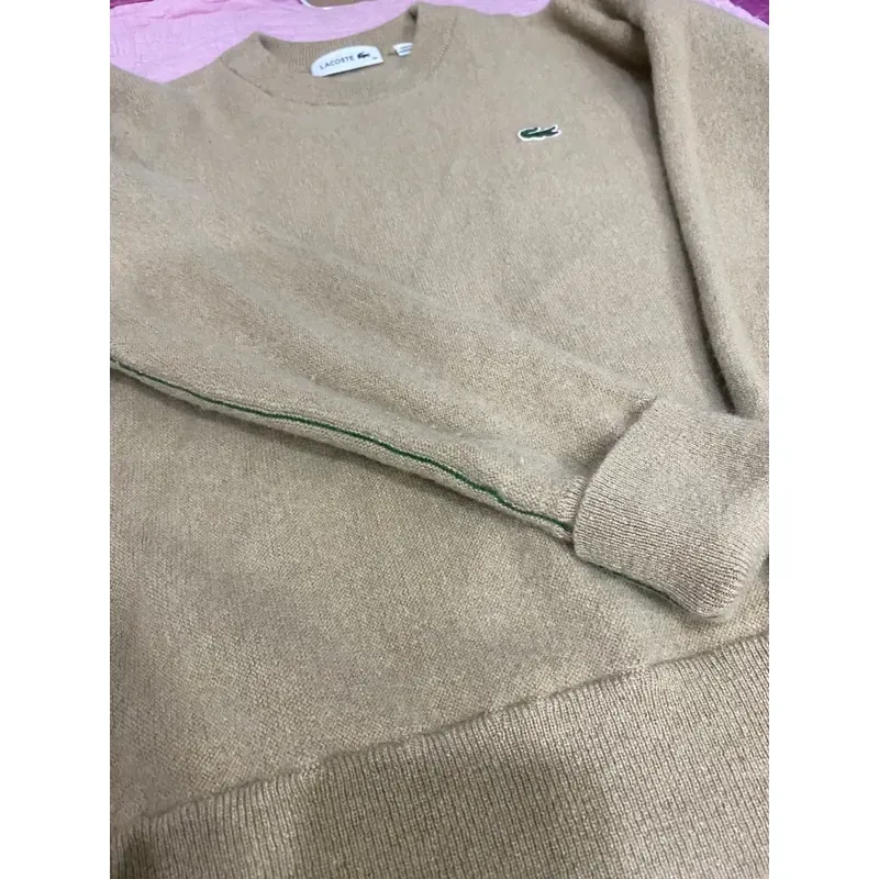 MỚI 99%***[[GIÁ 2.800K]]**ÁO LEN LACOSTE* SIZE 38* MÀU BE / NÂU SÁNG *TẶNG QUÀ 0Đ FREESHIP 591618