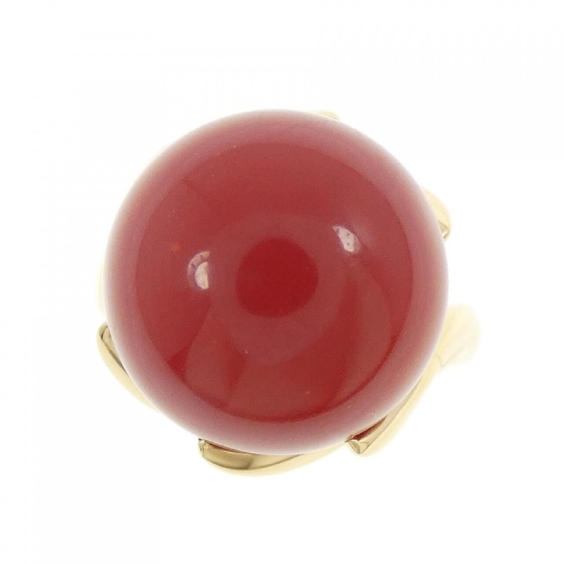 Nhẫn san hô K18YG 13.8mm 667450