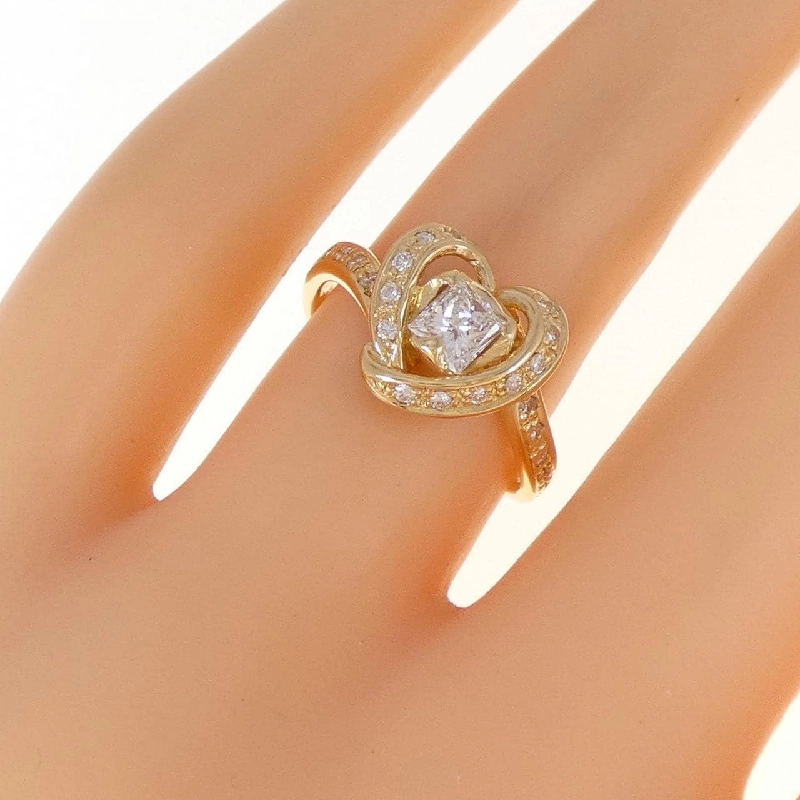 Nhẫn kim cương hình trái tim K18YG 0.367CT - Hàng hiệu Authentic 859162