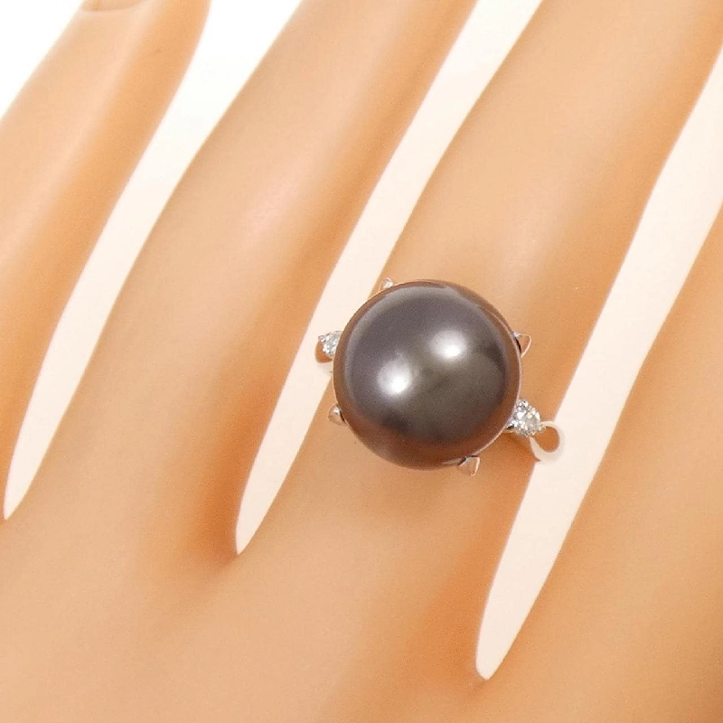 Nhẫn ngọc trai đen PT900 12mm 669032