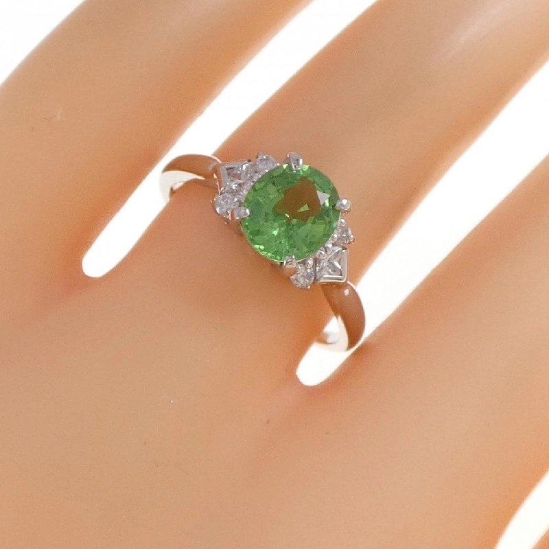 Nhẫn Garnet Xanh PT900 1.44CT - Hàng hiệu Chính hãng 854872