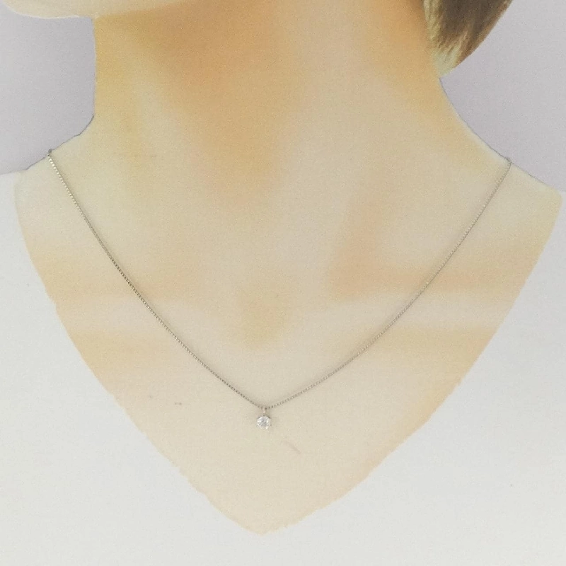 Dây chuyền kim cương Solitaire PT900/PT850 0.23CT - Hàng hiệu Chính hãng 860702