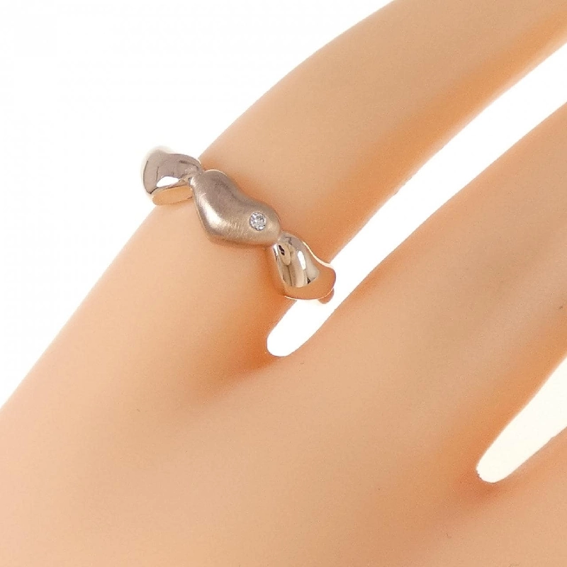 Nhẫn kim cương K10PG hình trái tim 0.01CT 672713