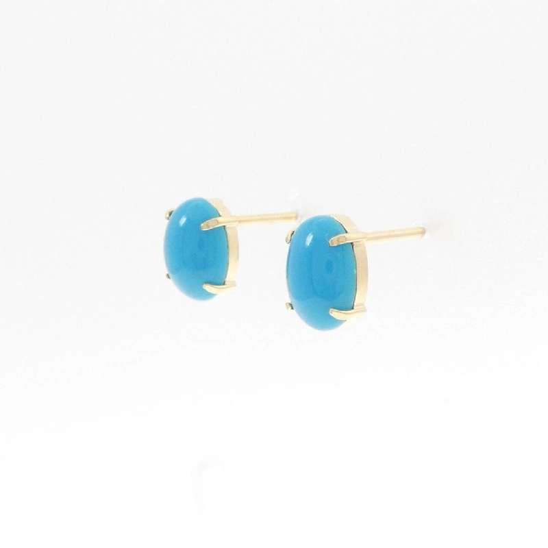 K18YG Bông tai Turquoise - Hàng hiệu Chính hãng 863792