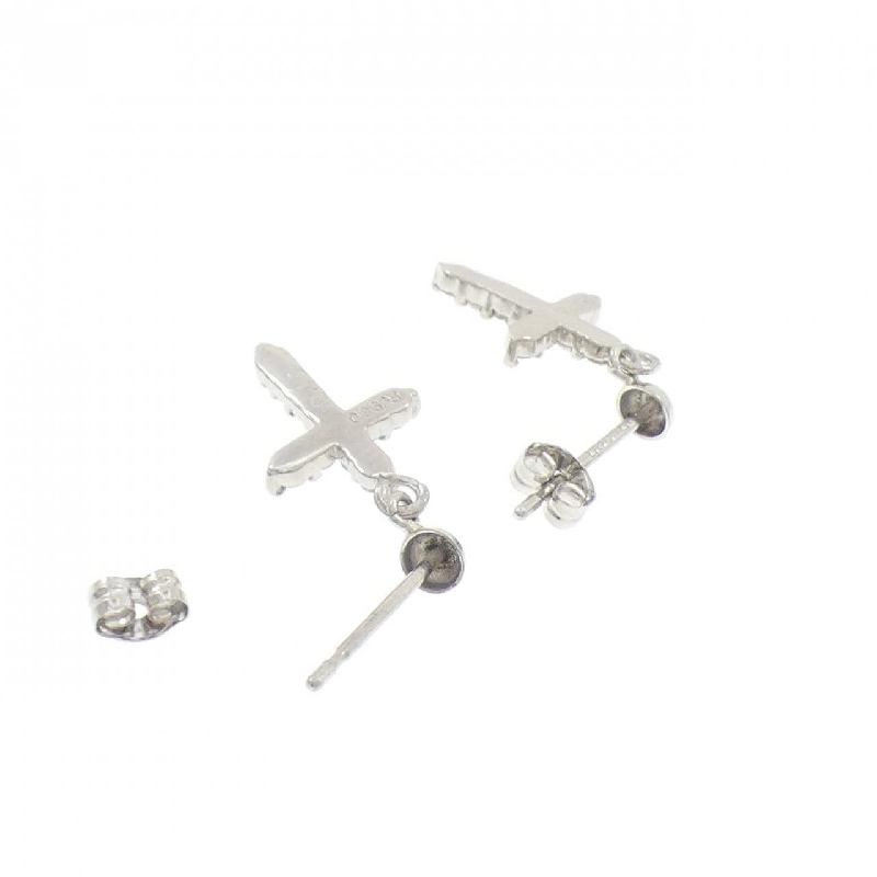 PT900 Bông tai kim cương chéo 0.30CT - Hàng hiệu chính hãng 867821