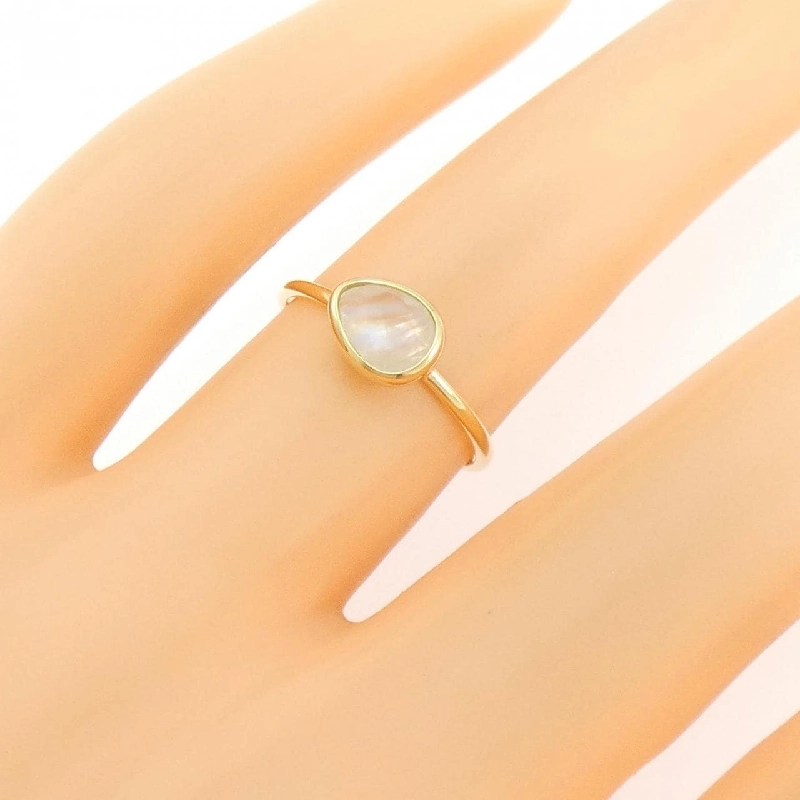 K18YG Nhẫn Đá Mặt Trăng - Hàng hiệu Chính hãng 848145