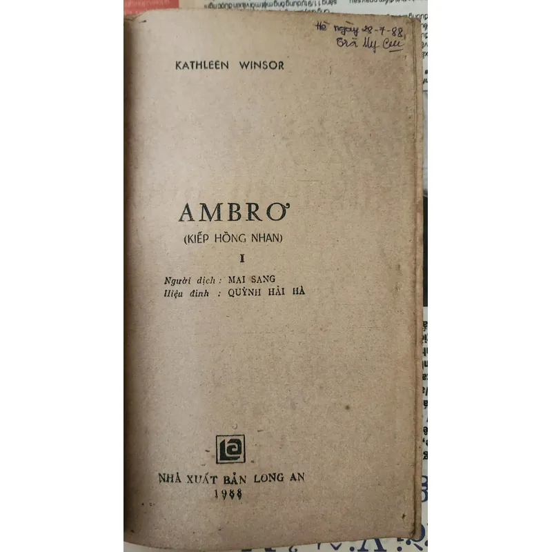 Trọn bộ 2 tập KIẾP HỒNG NHAN - Tác giả Kathleen Winsor 703547