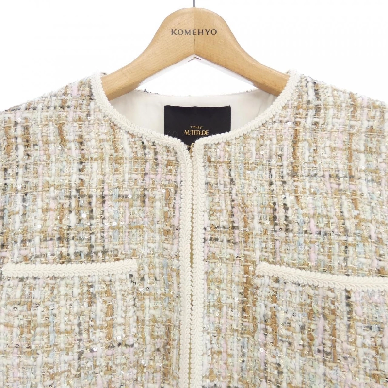 Áo khoác không cổ TWINSET ACTITUDE 638908