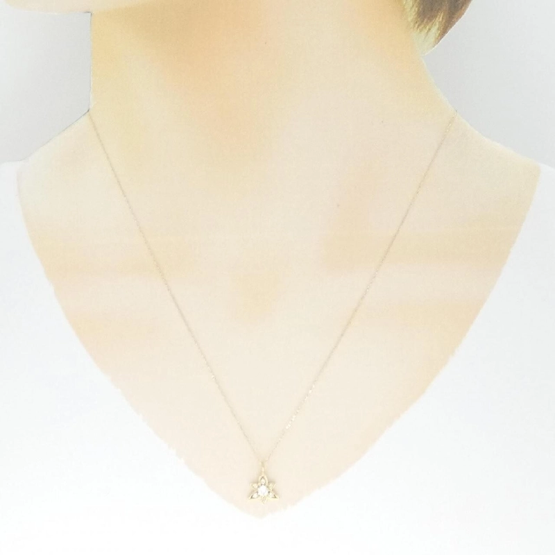 Dây chuyền kim cương K18YG 0.14CT - Hàng hiệu chính hãng 864040