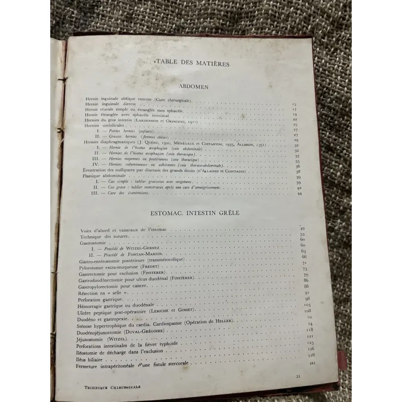 Kthuật phẫu thuật bằng hình ảnh -TECHNIQUE CHIRURGIEALE EN FIGURES G.JEANNENEY& J.MAGENDIE 1006345