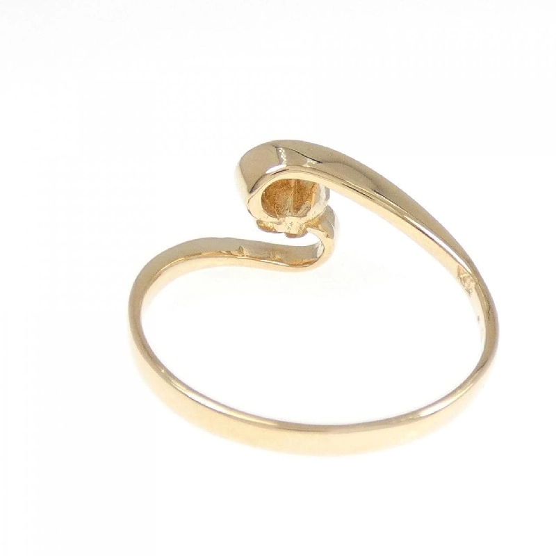 Nhẫn kim cương hoa K18YG 0.08CT 667555