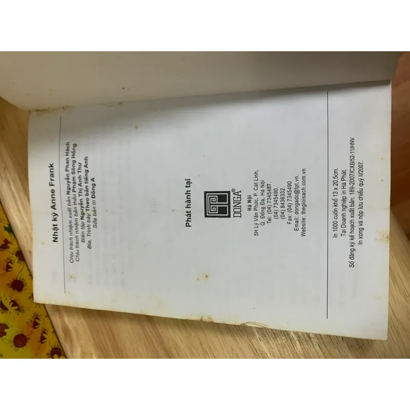 Nhật Ký Anne Frank (Đông A) Sách Có Obi 927574