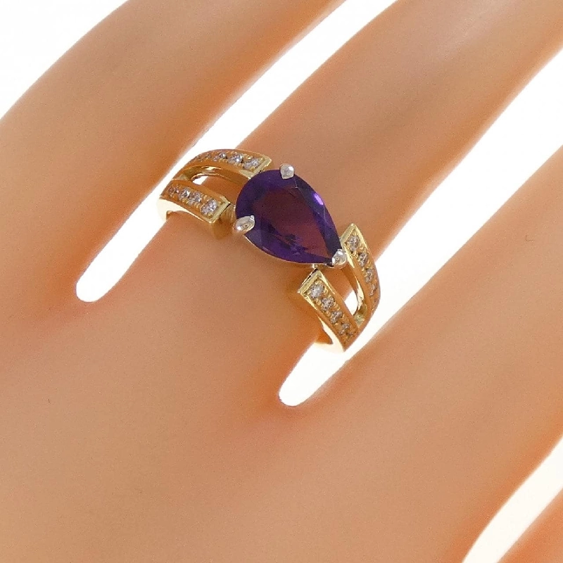 Nhẫn Amethyst K18YG/K18WG 1.22CT - Hàng hiệu Chính hãng 852493