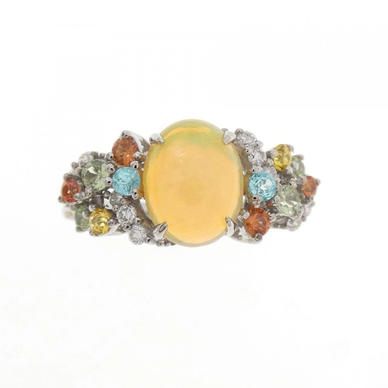 K18WG Nhẫn đá màu - Hàng hiệu Authentic 851271