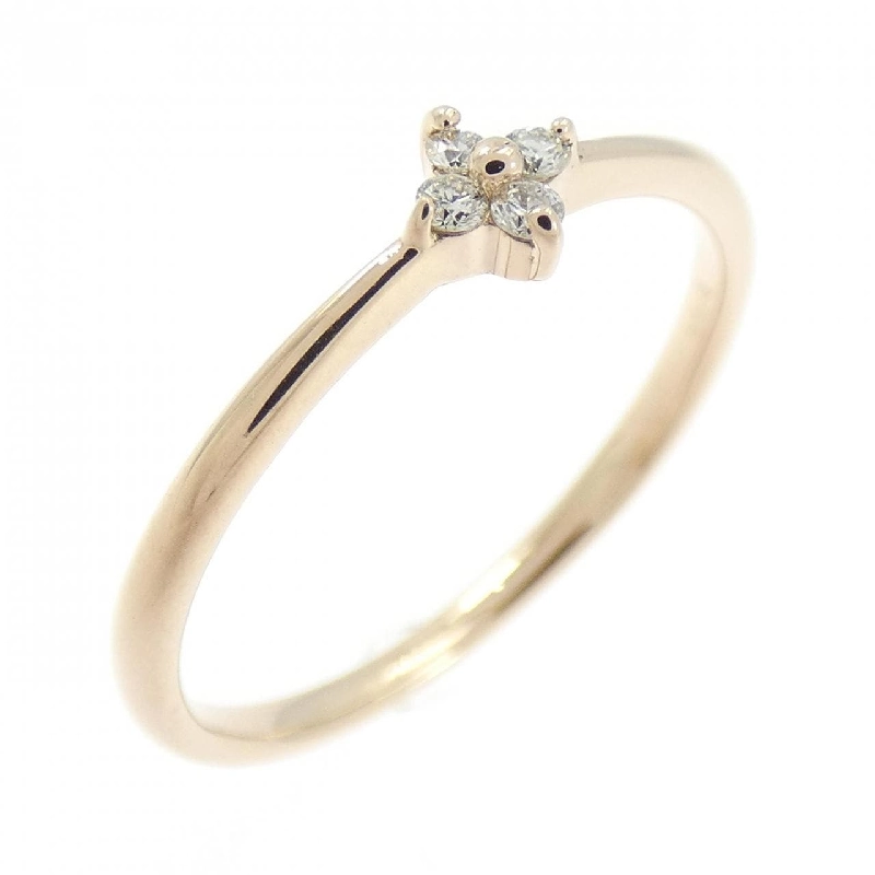 Nhẫn kim cương hoa K18PG 0.04CT 668111