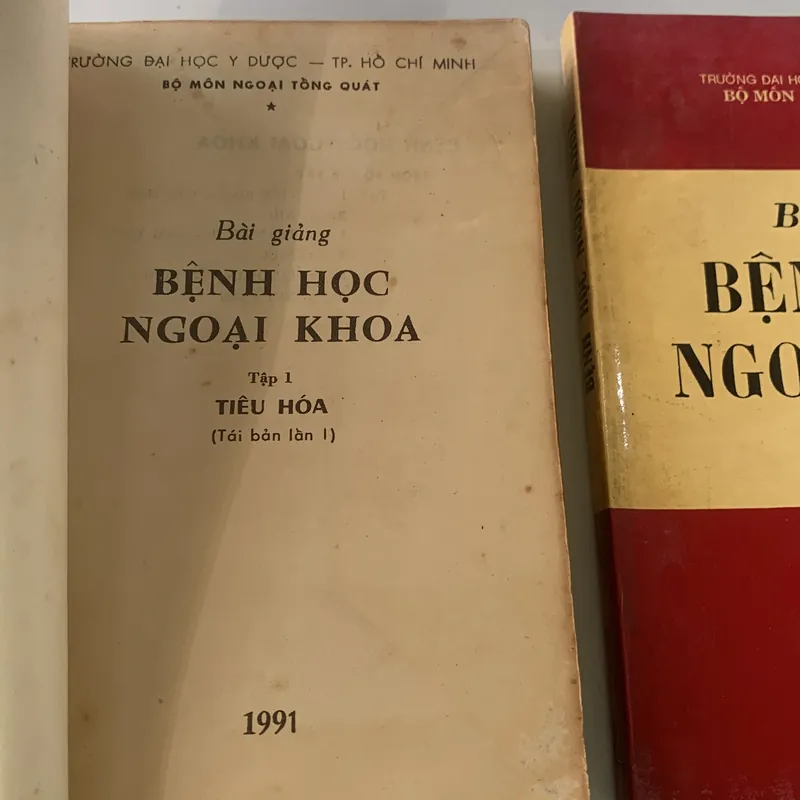 Bài giảng bệnh học ngoại khóa tập 1 - 2, lưu hành nội bộ 709608