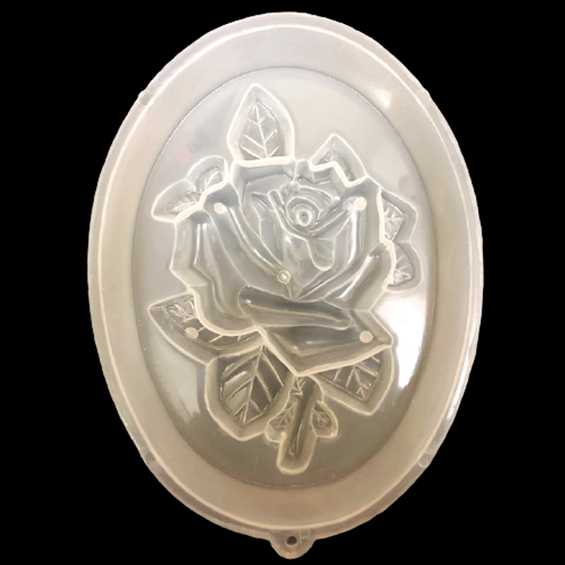 Khuôn rau câu sinh nhật, cưới hỏi hoa hồng – Khuôn hình Oval loại 20 cm - Mã số 1162 338449