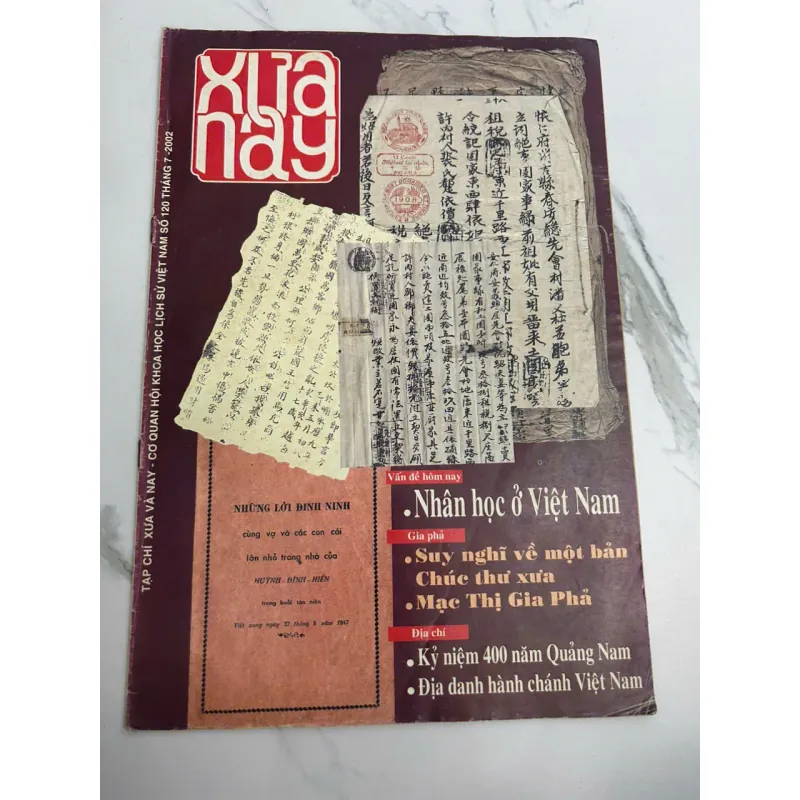 Tạp chí Xưa & Nay số 120 (7/2002) - Hội KH Lịch sử VN - Tạp chí/Lịch sử 701191
