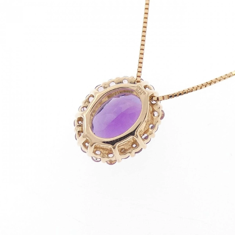 K18PG Mặt dây chuyền Amethyst 1.59CT - Hàng hiệu Chính hãng 859631