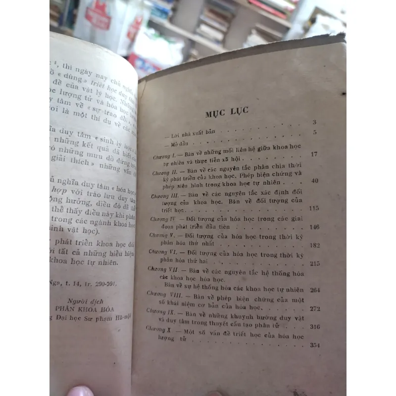 Sách: Một số vấn đề triết học của hoá học - TG: M.I. Sa khơ pa ra nốp (A3) 735194