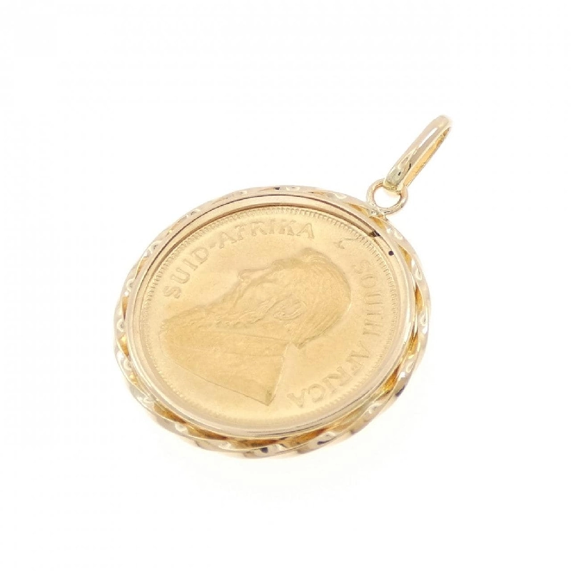 K18YG(枠) Đồng xu Mặt dây chuyền - Hàng hiệu Chính hãng 864458