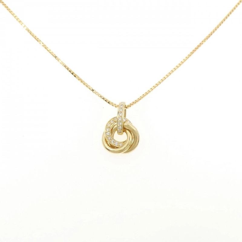 K18YG Dây chuyền kim cương 0.17CT - Hàng hiệu Chính hãng 863393