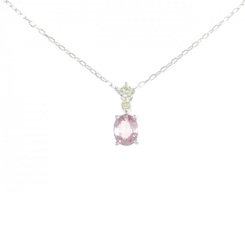 K18WG Sapphire Necklace 0.654CT - Hàng hiệu Authentic 861827
