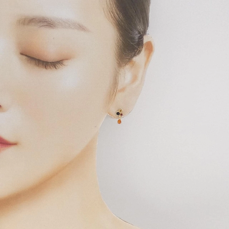 K10YG Đá màu Bông tai - Hàng hiệu Chính hãng 870398