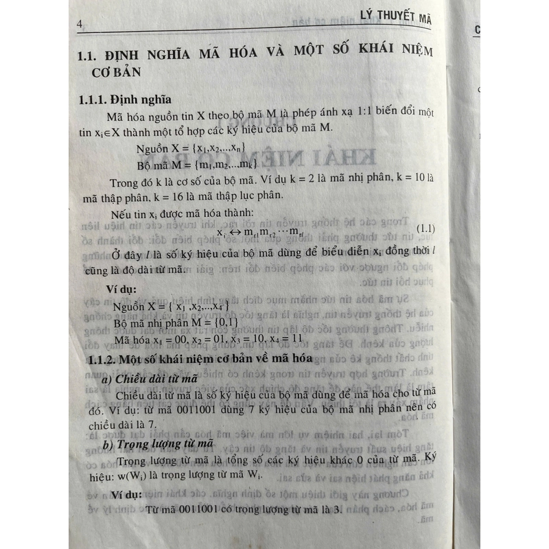 LÝ THUYẾT MÃ 498235