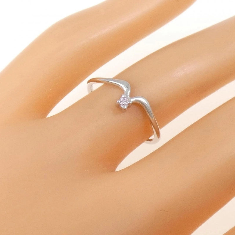 Nhẫn kim cương hồng 750WG - Hàng hiệu Authentic 853031