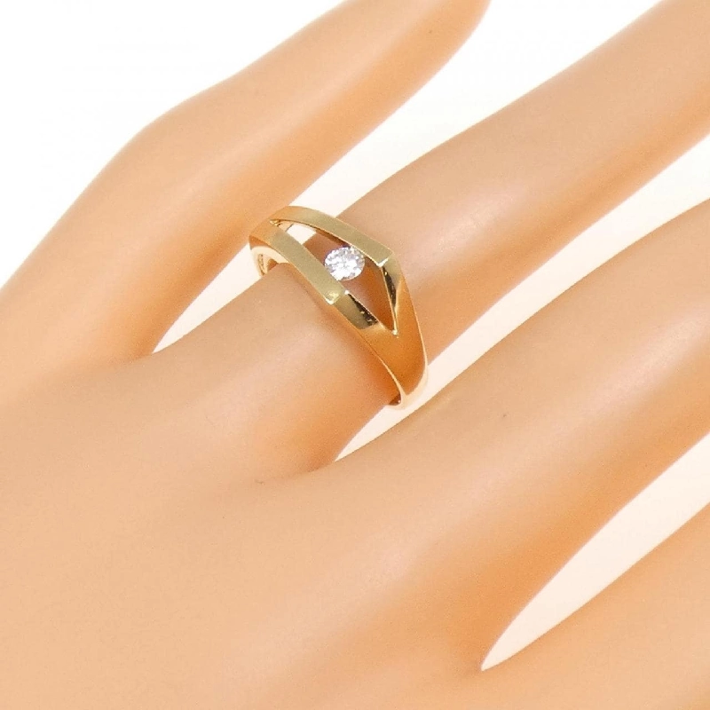 Nhẫn kim cương K18YG 0.10CT 670324