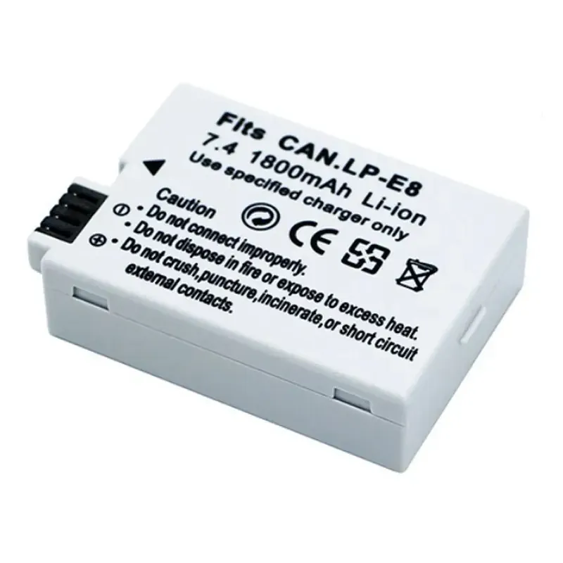 PIN MÁY ẢNH CANON LP-E8 (LP E8) 7.4V CHO CANON EOS 550D, 600D, 650D, 700D 711414
