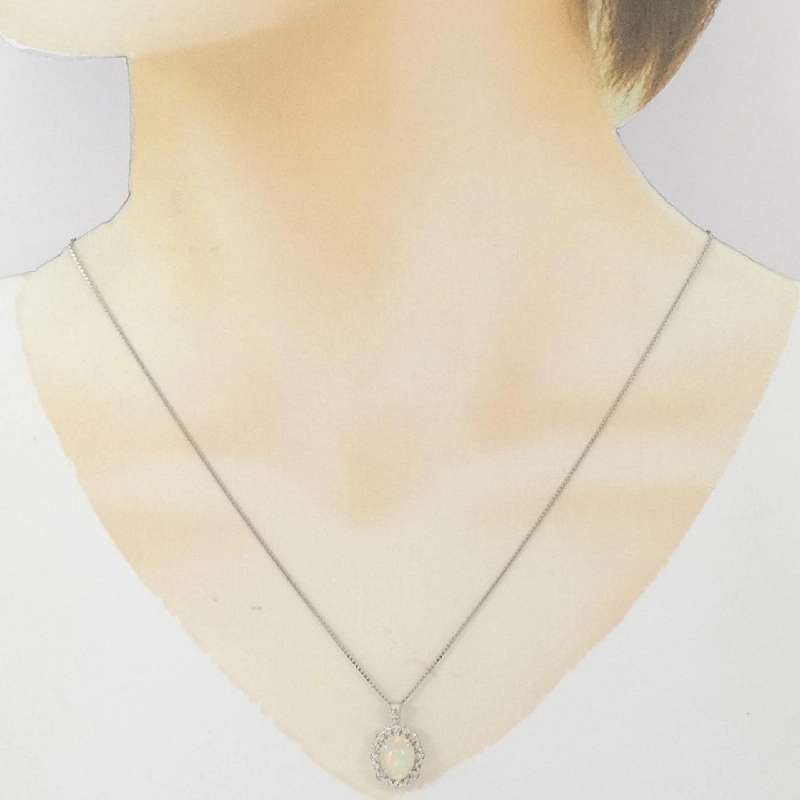 Dây chuyền Opal PT900/PT850 1.18CT - Hàng hiệu Chính hãng 857006