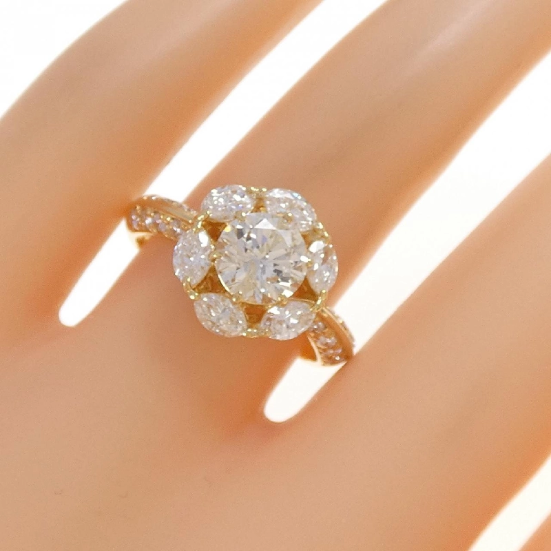 Nhẫn kim cương K18YG 1.081CT - Hàng hiệu Authentic 850172