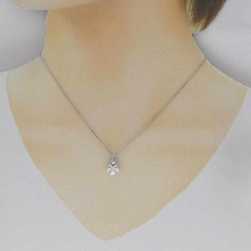 K18WG Dây chuyền kim cương 0.58CT - Hàng hiệu Authentic 859104