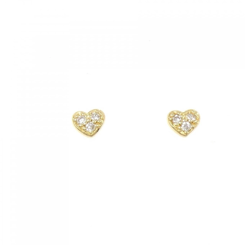 K18YG 2WAY Bông tai hình trái tim kim cương 0.24CT - Hàng hiệu Chính hãng 867117