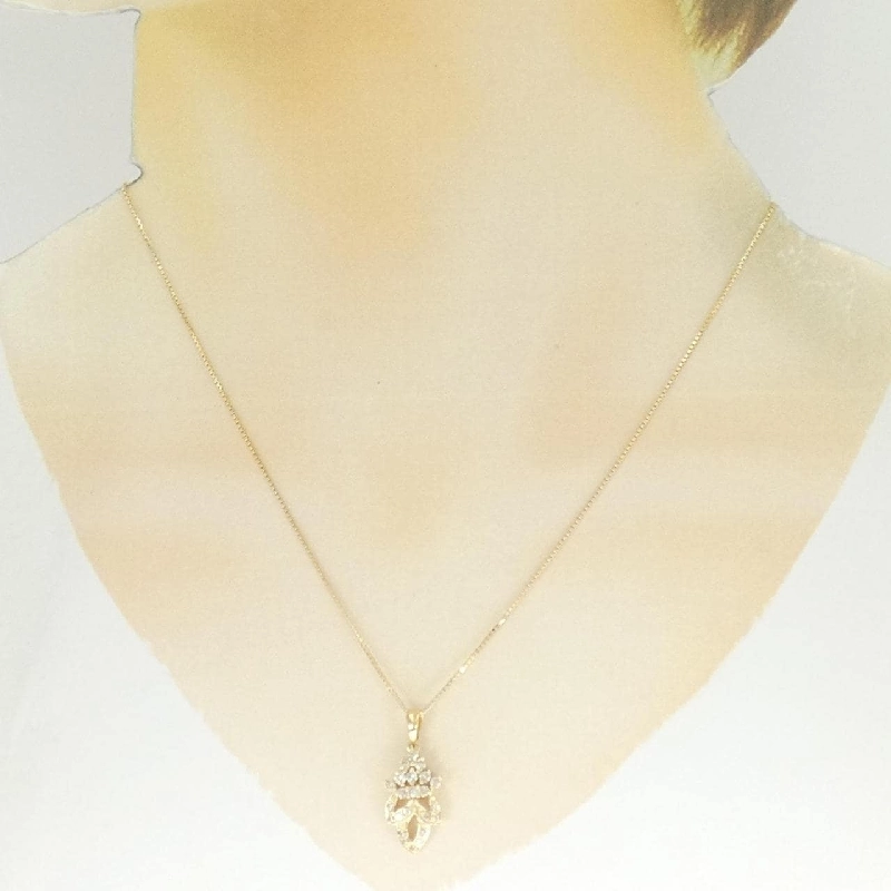 Dây chuyền kim cương K18YG 0.48CT - Hàng hiệu Chính hãng 860593