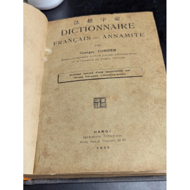 Dictionnaire francais - annamite - Georges Cordier 478021