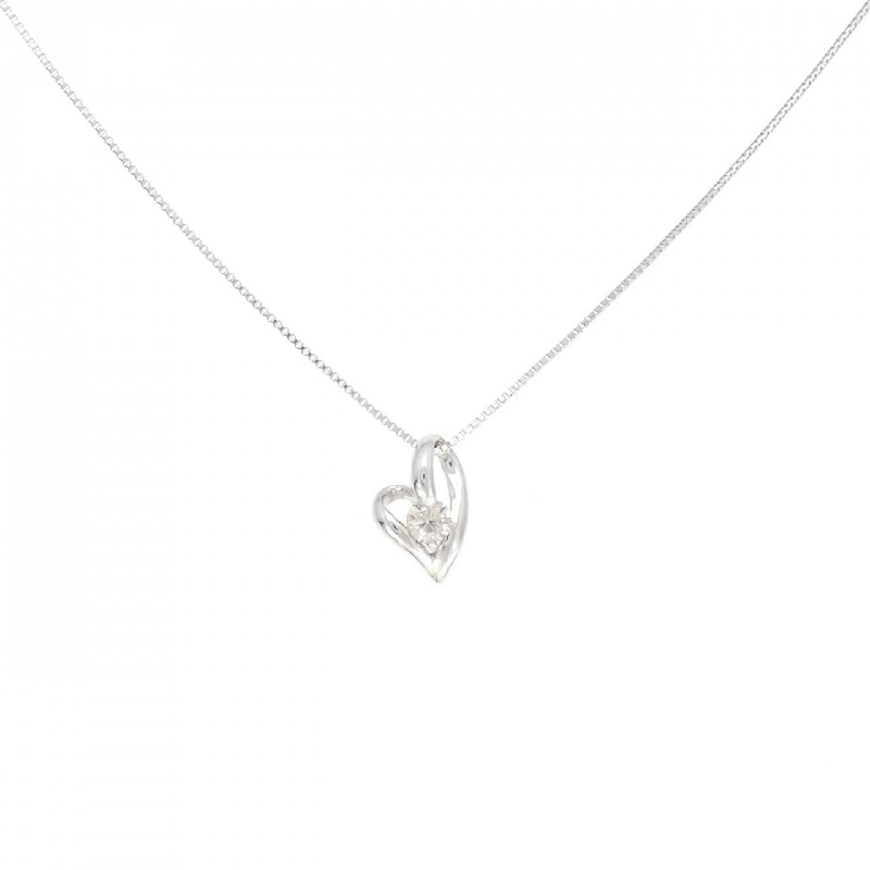 K18WG Dây chuyền kim cương hình trái tim 0.10CT - Hàng hiệu Chính hãng 862781