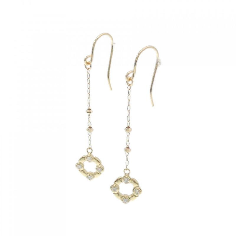 K18YG Bông tai kim cương 0.08CT - Hàng hiệu Chính hãng 869243