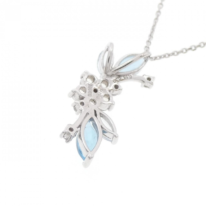 K18WG Hoa Đá Màu Dây Chuyền - Hàng hiệu Chính hãng 862945