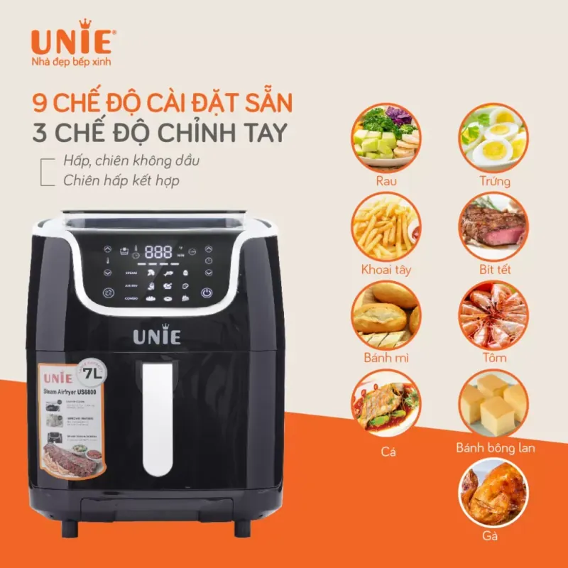 🍟 US6800 – Chiên giòn ngoài, mềm ẩm bên trong, không bở thịt! 733677