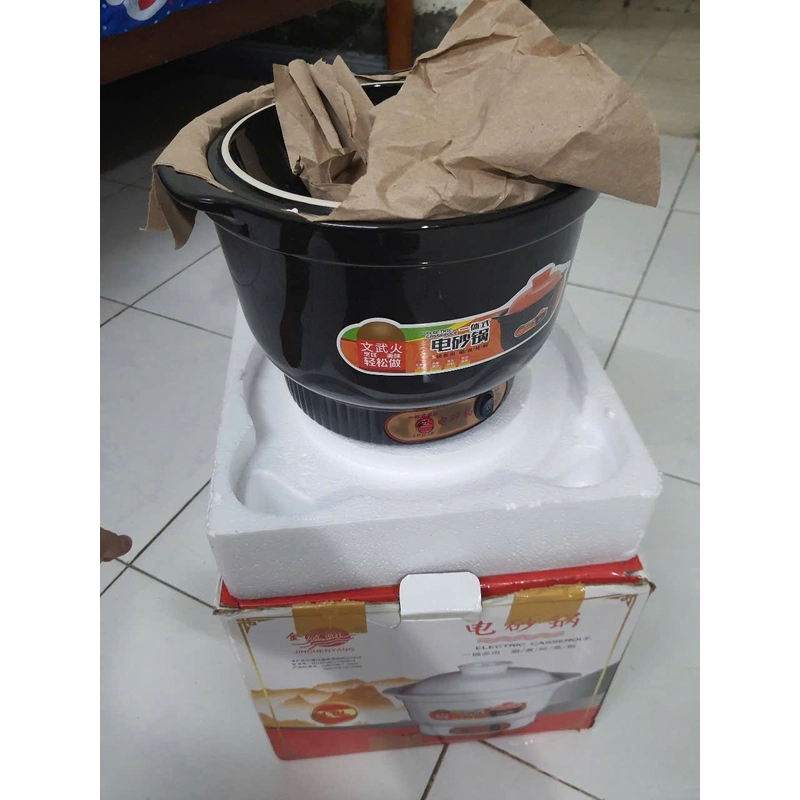 Nồi nấu chậm sứ tráng men bằng điện 4l 532157